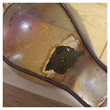 Antique 1800s Red Comet Grenade Fire Extinguisher - Hanging Spring Loaded - From Skating Rink in Southern Illinois  also include hat lantern (auto-lite) patented universal Lamp Co. Made in USA