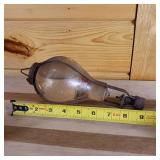 Antique 1800s Red Comet Grenade Fire Extinguisher - Hanging Spring Loaded - From Skating Rink in Southern Illinois  also include hat lantern (auto-lite) patented universal Lamp Co. Made in USA