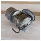 Antique 1800s Red Comet Grenade Fire Extinguisher - Hanging Spring Loaded - From Skating Rink in Southern Illinois  also include hat lantern (auto-lite) patented universal Lamp Co. Made in USA