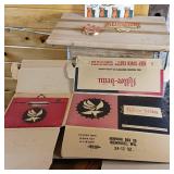 Adler Brau lot with Brand New Reusable Box, ad sign and Take along an Adler 8 Pack sign.