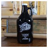 Point Brewery Growler ½ gallon, (tall) shaker cup with recipes, Tall Hand Blown Pitcher with long glass stir rod