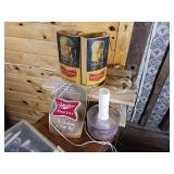 Broken and 2nd class signs  DIY fixer uppers  Old Style  Special Export  Budweiser  National