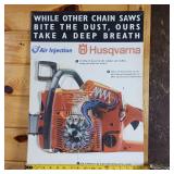 Husqvarna Plastic Poster  about 18 inches