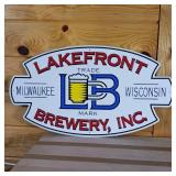 Lake Front Brewery Inc. Metal Sign  Milwaukee