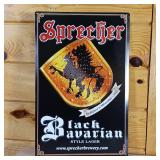 Sprecher Black Bavarian Style Lager Metal Sign