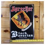 Sprecher Black Bavarian Style Lager Metal Sign