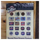 Point Brewery signed by John Zappa Aug 7ty 2003 - non-metal sign  different signs from 1800s to 2000 chronology