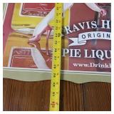 Try My Pie  Original Pie Liqueurs  Backside reads Stolen from Dago Joes Tap, Donna 30 Inches