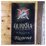 Gurkha vintage classic selection Regent  Metal Sign -