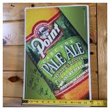 Metal Point Cascade Pale Ale Sign  2014 to Gabe Hopkins signed