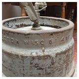 Large Vintage Keg  Geo Walter Brewing Co with Tap  Appleton Wisconsin