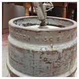Large Vintage Keg  Geo Walter Brewing Co with Tap  Appleton Wisconsin