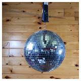 Large Disco Ball  Uses D Battery about 11 inches wide!