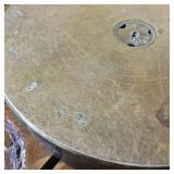 Lot of 2 Brass Cannon Shell bottoms to be used as ash trays or incense burners  Very heavy