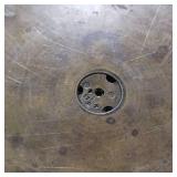 Lot of 2 Brass Cannon Shell bottoms to be used as ash trays or incense burners  Very heavy