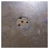 Lot of 2 Brass Cannon Shell bottoms to be used as ash trays or incense burners  Very heavy