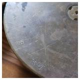 Lot of 2 Brass Cannon Shell bottoms to be used as ash trays or incense burners  Very heavy