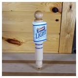 Point Light Wooden Beer Tap  Nice wood in great condition  over 11 ½ inches tall