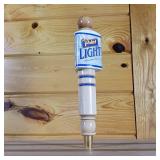 Point Light Wooden Beer Tap  Nice wood in great condition  over 11 ½ inches tall