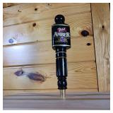 Point Classic Amber Wood painted black Beer Tap  Brass colored bottom fitting  11 ¾ inches tall