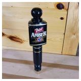 Point Classic Amber Wood painted black Beer Tap  Brass colored bottom fitting  11 ¾ inches tall