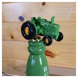 Green Tractor Rustic Ale Beer Tap Hand  John Deere Green Color, large about 12 ½ inches tall