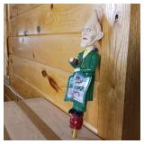 Point Beer tap handle  Einbock Maibock Style  11 inches tall in like new condition and point man is holding a beer  Handcrafted