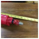 Dark Red Point Beer tap handle  Amber Classic Beer  11 inches tall in like new condition and point man is holding a beer  Handcrafted