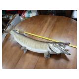 Trophy Sized Northern Fish Mount for Bar Display and Conversation Starter -