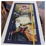 Point Cloth Fabric Wall Hanging Banner  Like New  St. Benedict