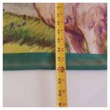 Point Cloth Fabric Wall Hanging Banner  Like New  Einblock Maibock Style  Featuring a ram  two grommets on top and a stick on bottom.  High Quality