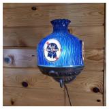 Nice Condition Vintage Pabst Blue Ribbon Wall Lamp  Original  dimensions 11 inches out from wall 12 inches in height  Works!