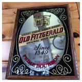 Old Fitzgerald Original Sour Mash Kentucky Straight Bourbon Whiskey Advertising Mirror  Prime Bourbon