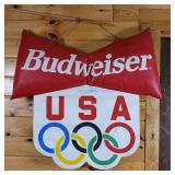Budweiser 1992 Sponsor Olympic Team Blow up wall hanger