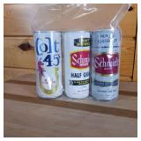Schmidts and Colt 45 Vintage Cans