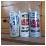 Schmidts and Colt 45 Vintage Cans