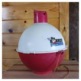 The Big Bobber Floating Cooler  13.5 inches in Diameter  Creative Sales Company  Height is 16 inches.