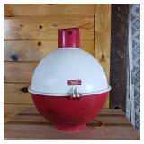 The Big Bobber Floating Cooler  13.5 inches in Diameter  Creative Sales Company  Height is 16 inches.