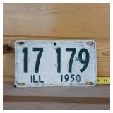 10 inch Illinois Plate 1950