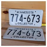 Collector Plate Set from state of Minnesota  matching set in original envelope