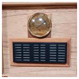 Professional Style from Tampa Bay  Large capacity Cigar Humidor  finely crafted  hard wood  lacquered  humidification device - hydrometer