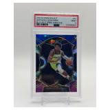 2020-21 Panini Select - Concourse Anthony Edwards #61 Blue White Purple Cracked Ice Prizm (RC) PSA Graded 9 Near Mint/Mint