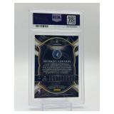 2020-21 Panini Select - Concourse Anthony Edwards #61 Blue White Purple Cracked Ice Prizm (RC) PSA Graded 9 Near Mint/Mint