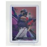 2021 Topps Finest - Ronald Acuña Jr. #62 Parallel Refractor Serial #’d /75