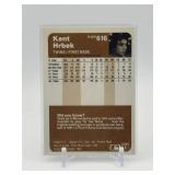 1983 Fleer - Kent Hrbek #616 Autographed Card Minnesota Twins