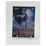2024 Panini Absolute - By Storm J.J. McCarthy Rookie Card Minnesota Vikings