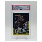 2021-22 Panini Donruss - Anthony Edwards #175 Holo Green & Yellow Laser PSA Graded 9 Mint