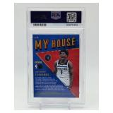 2021-22 Donruss Optic Anthony Edwards “My House” Insert Card, PSA Graded 8 Near Mint/Mint