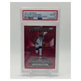 2021-22 Panini Obsidian - Magnitude Anthony Edwards Electric Etch Red Flood PSA Graded 8 Near Mint/Mint