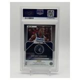 2021-22 Panini Obsidian - Magnitude Anthony Edwards Electric Etch Red Flood PSA Graded 8 Near Mint/Mint